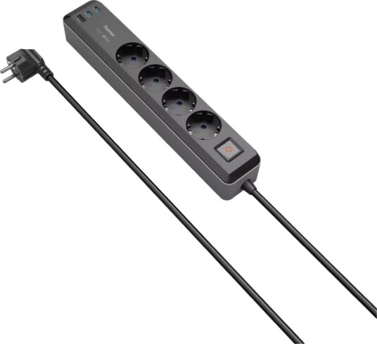 Hama 4-veis grenuttak med USB-lading
