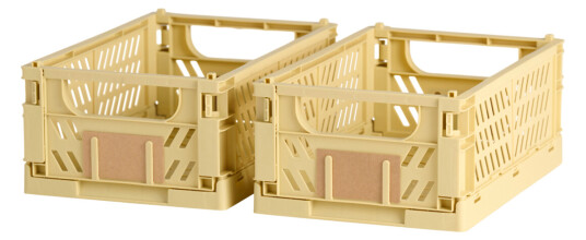 DAY SAMMENLEGGBAR KASSE 2STK 25X16.5X10CM GUL