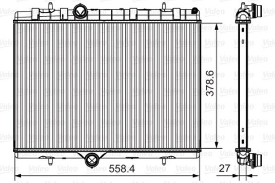 Radiator VALEO 735630 Radiator VALEO 735630