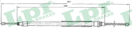 Bremsewire LPR C0624B Bremsewire LPR C0624B