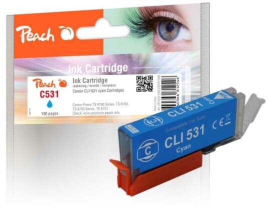 Peach Pi100-500 Standard Utskriftsproduksjon Cyan 12,5 Ml 1 Stykker 0 Sider Enkeltpakke