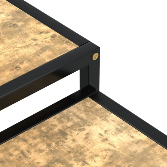 vidaXL Tebord 2 stk MDF svart og gul