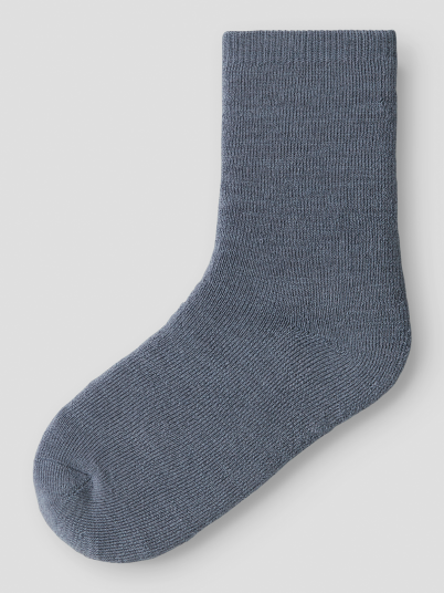 Name It Waksi Wool/Blend Terry Sock Blå 19/21