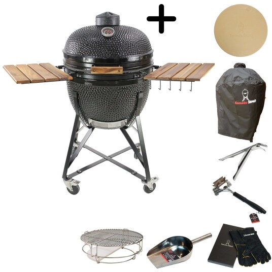 Kamado Sumo Maxi Sort med tilbehørspakke Kamado Sumo Maxi Sort med tilbehørspakke