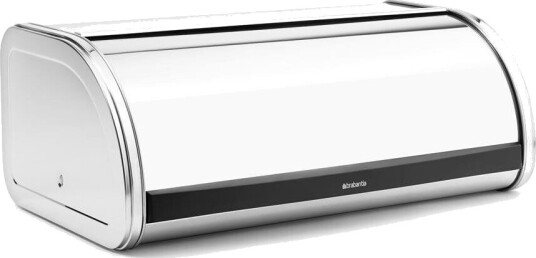 Brabantia Roll Top brødboks middels brilliant steel Brabantia Roll Top brødboks middels brilliant steel