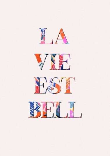 Plakat   La Vie Est Belle