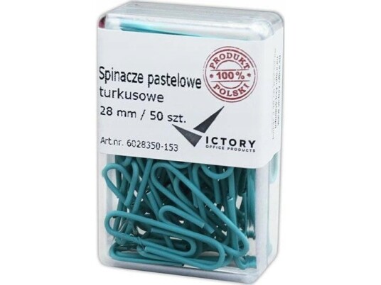 Victory Office Produkt Victory Office Kontorklipper 28Mm 50 Stk. Rund Pastell Turkis Plastbeholder Victory Office Produkt Victory Office Kontorklipper 28Mm 50 Stk. Rund Pastell Turkis Plastbeholder