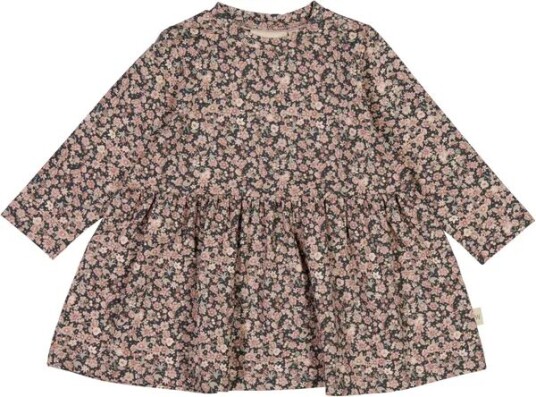 Wheat Jersey Dress Sessa Winter Flowers