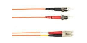 BLACK BOX 10M FIBER ST-LC 62.5 MM PLENUM ORANGE CABLE