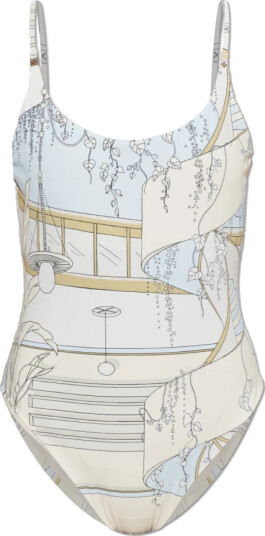 Tory Burch Dame Svømmetøy Beige XL, Tory Burch Dame Svømmetøy Beige XL,