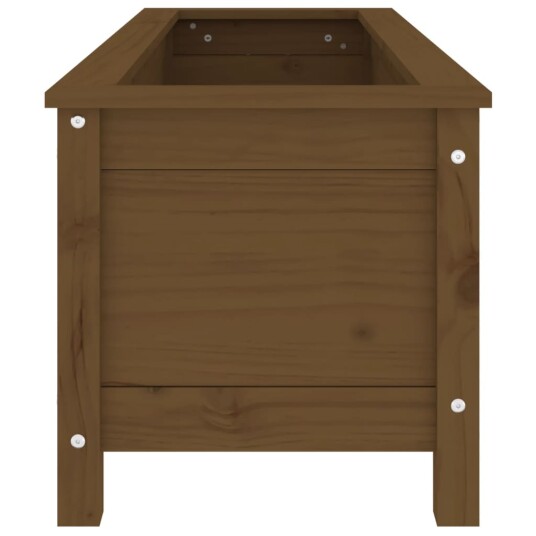Høybed for hage honningbrun 119,5x40x39 cm heltre furu