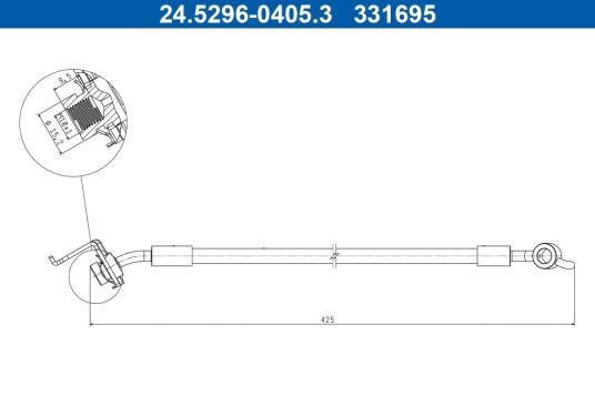 Bremseslange ATE 24.5296-0405.3