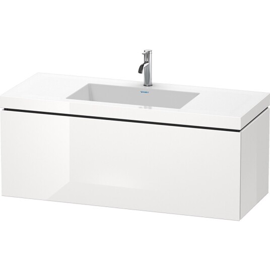 Duravit L-Cube Servantskap m/1 skuff 1200x500x480 mm Hvit Høyglans