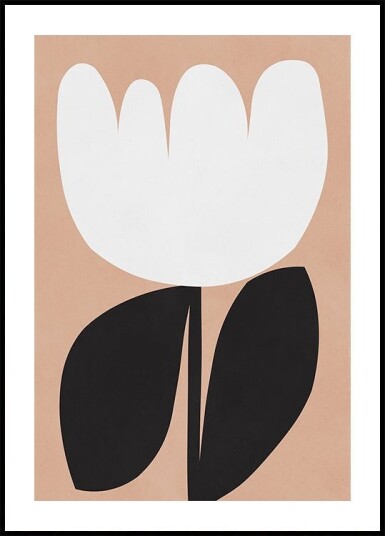 Expressive flower Shapes Plakat Plakat / 40x50cm