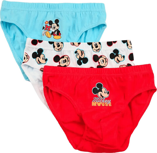 Mickey Mouse Box Of 3 Underwear Multi/patterned 104/110 Mickey Mouse Box Of 3 Underwear Multi/patterned 104/110