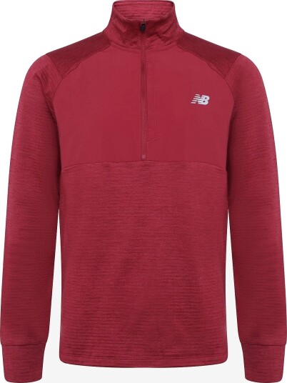 New Balance Rc Essential Heat Grid 1/2 Zip PODIUM RED S