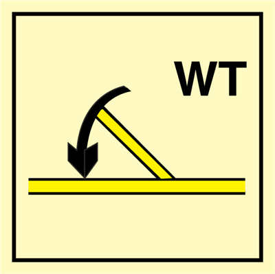 Jo Safety B class fire door self closing WT IMO Control sign 104245 Jo Safety B class fire door self closing WT IMO Control sign 104245