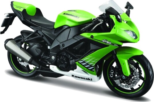 Maisto Kawasaki ZX 10R Modellmotorsykkel Grønn 1:12