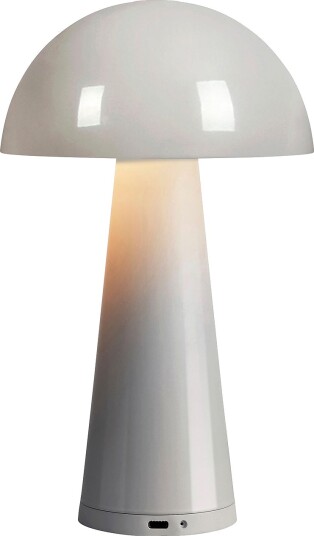 Markslöjd Bordlampe Fungi Oppladbart batteridrevet Beige Bordlamper