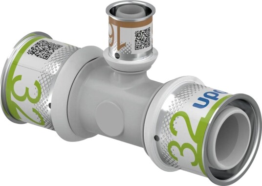 Uponor S-press Ppsu Kompositt T-rør 32-16-32mm