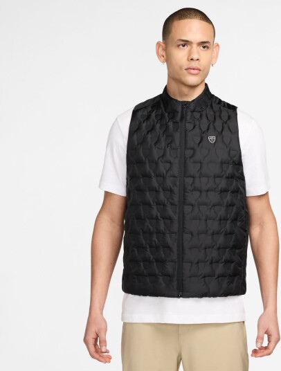 Nike M Therma Fit Advanced Vest Svart Golfvest herre Black White XX Large