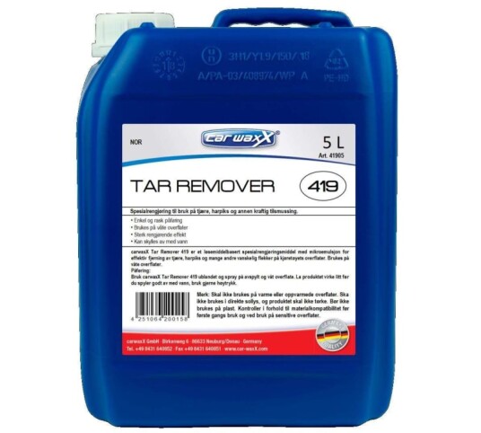 Carwax Asfalt og tjærefjerner
Tar Remover 419 4266116