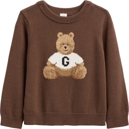 GAP Baby & Toddler Crewneck Sweater BRANNAN BROWN 74/80