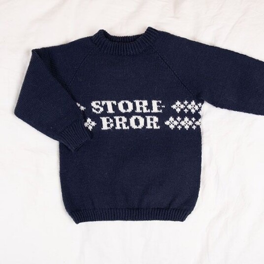 Bluum Strik Strikkegenser Storebror - garnpakke i Bluum Pure Eco Baby Wool