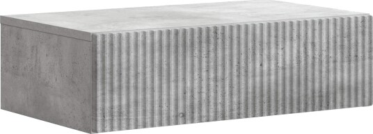 vidaXL Vegghengt Sidebord Betonggrå 59 x 34,5 x 17 cm Konstruert tre