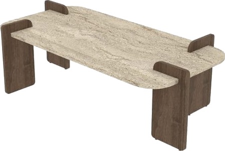 Lyren Sofabord 120 cm - Brun/Mørkebrun