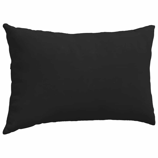 Sofaputer 2 pcs Svart 50 x 30 cm stoff