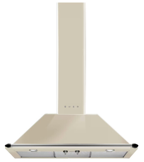 Smeg Victoria 90 cm Vegghengt Kjøkkenvifte med Belysning og Hvit Farge Smeg Victoria 90 cm Vegghengt Kjøkkenvifte med Belysning og Hvit Farge