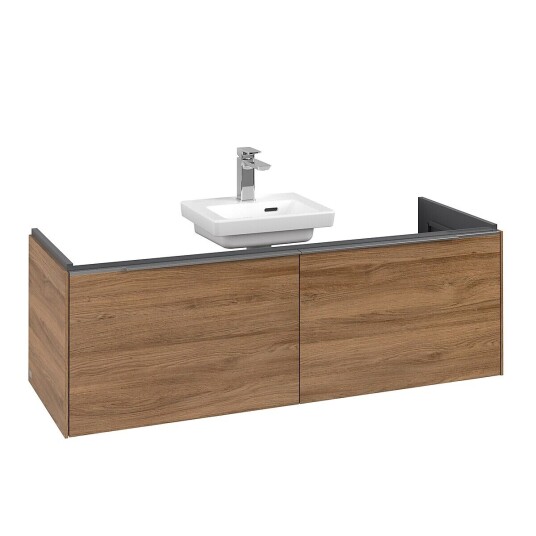 Villeroy & Boch Subway 3.0 Servantskap m/2 skuffer 1272x429x478 mm Kansas Eik Villeroy & Boch Subway 3.0 Servantskap m/2 skuffer 1272x429x478 mm Kansas Eik
