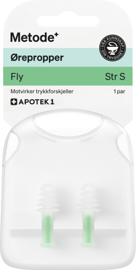 Metode ørepropper for flyreiser størrelse S 1 par