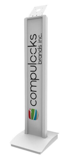 COMPULOCKS VESA Brandable Floor Stand stativ - for nettbrett - hvit