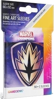 Gamegenic Marvel Champions Fine Art Sleeves 66 × 92 Mm Guardians Logo 50+1 Stk.