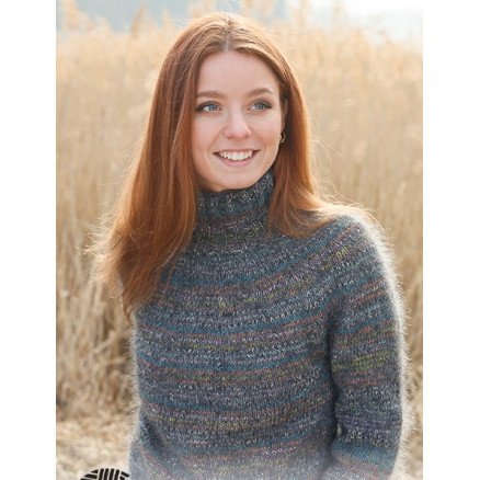 Sherwood Forest by DROPS Design Genser Strikkeoppskrift str XS XXL