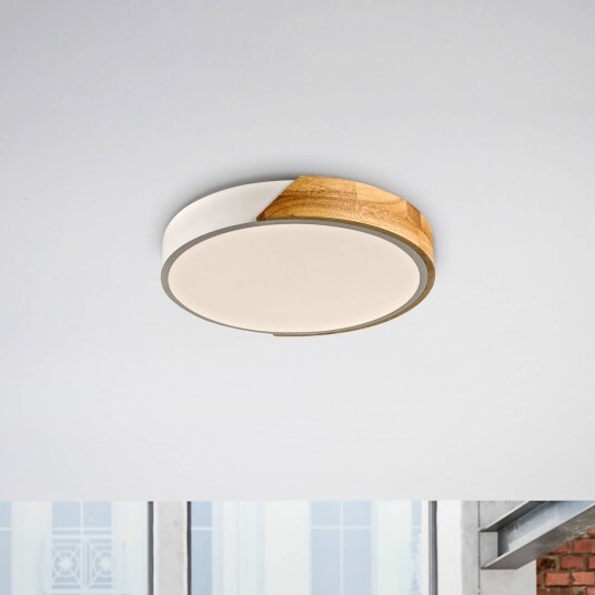 JUST LIGHT. GmbH Taklampe Bila, Lyst tre , Stue / spisestue, Tre