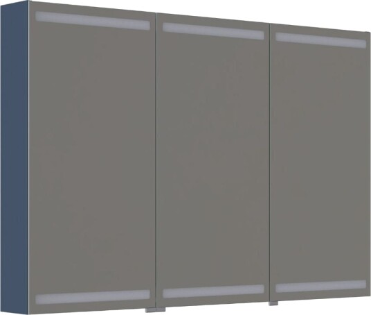 Dansani Inzo Level Speilskap Deep Blue / 120 cm 3 Dører