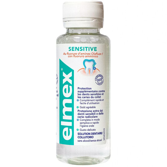 Elmex Sensitive Munnvann Amine Fluoride 100 ml Elmex Sensitive Munnvann Amine Fluoride 100 ml