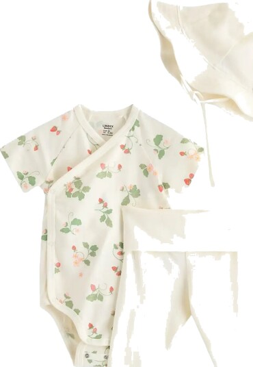 Lindex 3 Piece Baby Starter Kit Cream 68 Lindex 3 Piece Baby Starter Kit Cream 68
