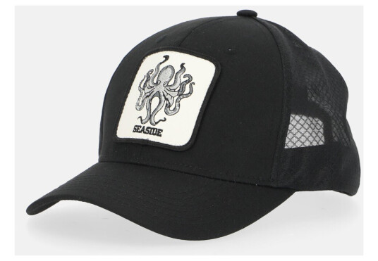 Seaside Trucker Cap Black Octopus Onesize Treningstilbehør