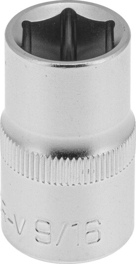 PELA 562447 Pipe Drivstørrelse 1/2", 6-Kant, Kort 9/16"