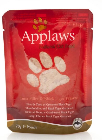 Applaws 12 X Wet Cat Food 70 G Pouch Tuna & Prawn Applaws 12 X Wet Cat Food 70 G Pouch Tuna & Prawn