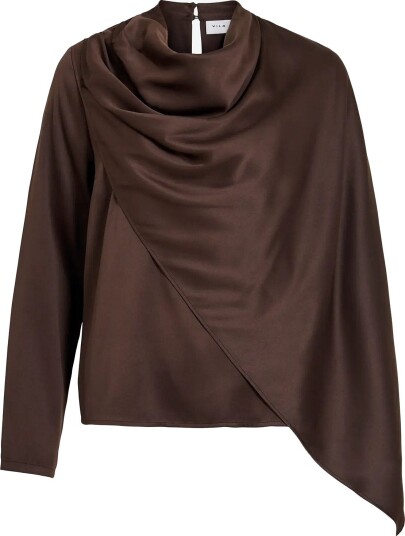 Vila Vicrazy Cape Top/Pty/Ka - COFFEE BEAN - 34
