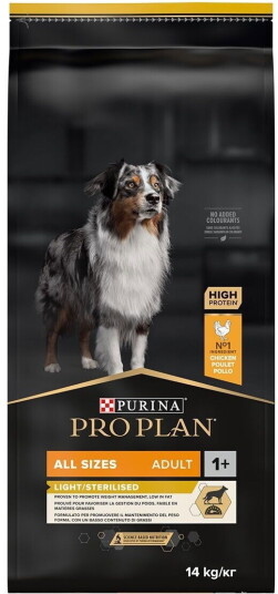 Purina Pro Plan Dog Adult All Sizes Light/Sterilised