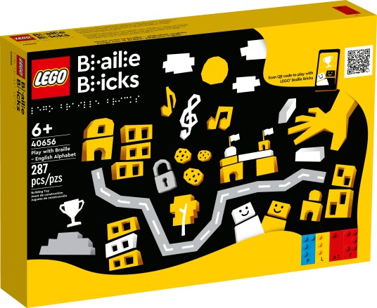 Lego Lek med punktskrift   engelsk alfabet 40656