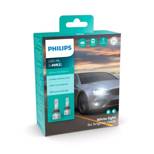 LED pære Philips Ultinon Pro5100 HL +160% HIR2