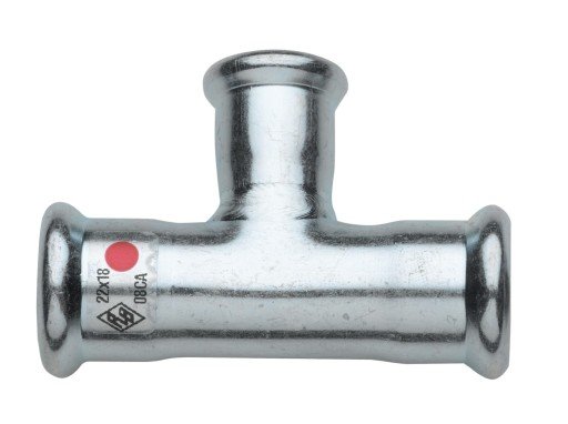 28 x 22 x 28 mm TURBO Stål tee