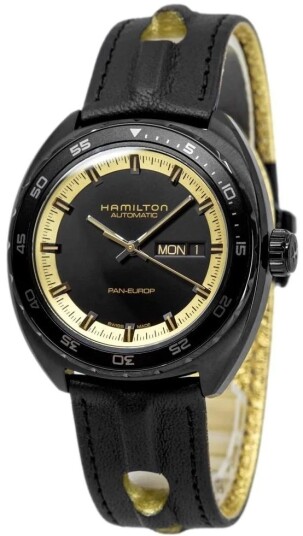 Hamilton Herreklokke H35425730 American Classic Sort/Lær Ø42 mm